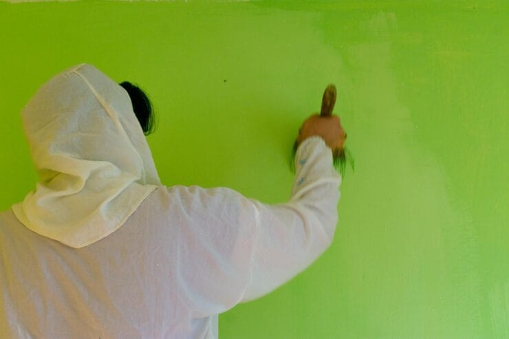 painting glowing paint