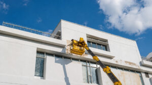 prep the exterior stucco wall